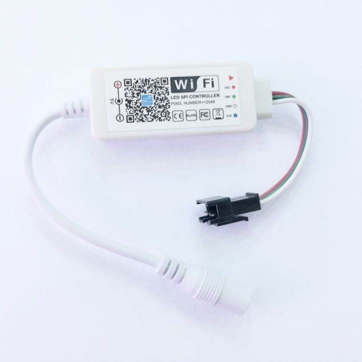 yingke-ตัวควบคุม-rgb-wifi-dc5v-พิกเซลสีมหัศจรรย์12v-24v-สำหรับ-ws2811-ws2812b-sk6812-ucs1903-sm16703แถบแอลอีดีสีเต็มรูปแบบ