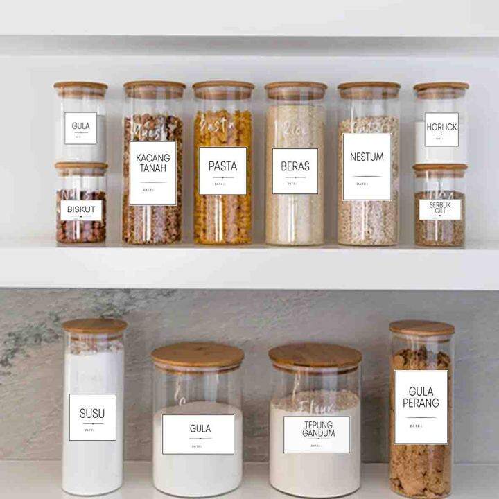 STICKER LABEL BARANG DAPUR / STICKER LABEL DAPUR WATERPROOF / STICKER