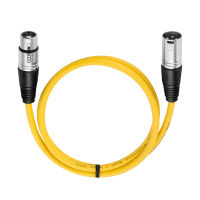 Bochara Colourful XLR Cable Male to Female OFC Copper Dual Shielded For Mic Mixer Amplifier Stage light 6pcs Pack