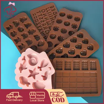 DIY Chocolate Silicone Molds Fondant Waffles Baking Mould Candy