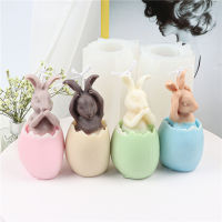 Easter Rabbit Candle Mold 3D Large Cute Animal Silicone Molds for Handmade Candles Soap New 2023 Home Decoration Tools