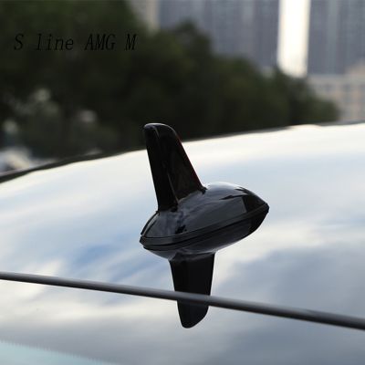 Car Styling Antenna Shark Fin Style Roof Aerial Cover Sticker Trim For Mercedes Benz A Class A180 A200 Interior Auto Accessories
