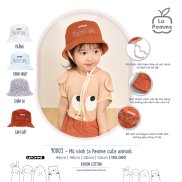 La Pomme Mũ vành La Pomme cute animals SS2023