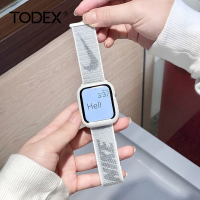 TODEX สายรัดไนลอนสำหรับ I Watch สายรัดข้อมือไนล่อน Watch7,สายรัดข้อมือระบายอากาศได้ดีสำหรับ I Watch