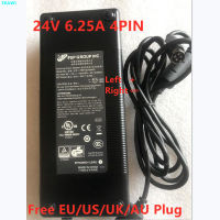 2021-Original FSP FSP150 AAAN1 24V 6.25A 150W 4Pin AC Power Adapter สำหรับ FSP150 ABB แหล่งจ่ายไฟแล็ปท็อป Charger พร้อมสายไฟฟรี