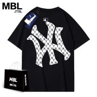 HOT”Mlb100 ใหม่ เสื้อยืดแขนสั้น ผ้าฝ้าย พิมพ์ลาย High Street แฟชั่นฤดูร้อน สําหรับผู้ชาย และผู้หญิง 2022