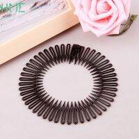 New Design 5Pcs/Lot Plastic Full Circle Stretch Flexible Comb Teeth Headband Hair Band Clip For Face Wash Fixed Hair Accessories