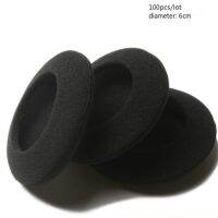 【cw】 100Pcs 6CM Foam Earbud Ear tips pads Sponge Covers Headphone Earmuffs for Headset Earphone of 5.8 6.3CM 1