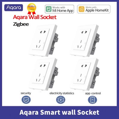 Aqara Smart Wall Socket Plug Time Switch Zigbee Function Safety Door Work With Xiaomi Gateway Hub Remote Control Mi Home APP