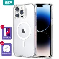 （A New sale）เคส ESR สำหรับ iPhone 14 Pro Case Krystec Clear Case พร้อม HaloLock Magnetic Transparent Case สำหรับ iPhone 14 Pro Max Crystal Clear