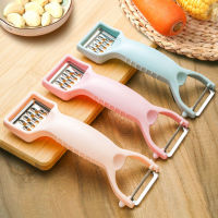 Double-headed Stainless Steel Multifunctional Peeler Thickened Plastic Melon Grater 2 In 1 Peeling Kitchen Gadget