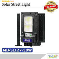 ไฟถนนโซล่าเซลล์ รุ่น MD - SLT27 - 50W (ขาเหล็ก)(ระบบสว่างค้าง) ของแท้* แบรนด์ MODI x XMLSOLAR