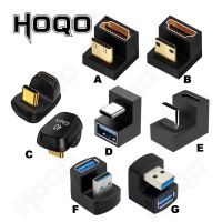 ◘☑┋ 360 Degree U-shaped Mini HDMI gender Adapter USB3.2 Type-c Adapter USB Male to Female Extension USB C Converter HD 2.1V 8K 60Hz