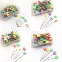 ใหม่50Pcs Dressmaking Pins เย็บปักถักร้อย Patchwork Pins อุปกรณ์เสริมเครื่องมือเข็มเย็บผ้า DIY อุปกรณ์เย็บผ้าสแตนเลส