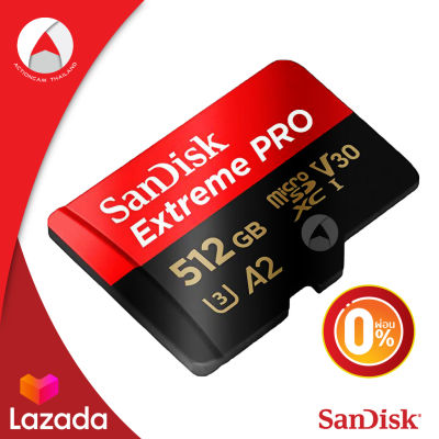 [ผ่อน 0%] Sandisk Extreme Pro 512GB ผ่อนนานสูงสุด 3 เดือน A2 Micro SD Card ความเร็ว อ่าน 170mb/s เขียน 90Mb/s (SDSQXCZ_512G_GN6MA) แซนดิส เมมโมรี่ การ์ด ใส่ โทรศัพท์ มือถือ สมาร์ทโฟน แท็บเล็ต Mobile Android