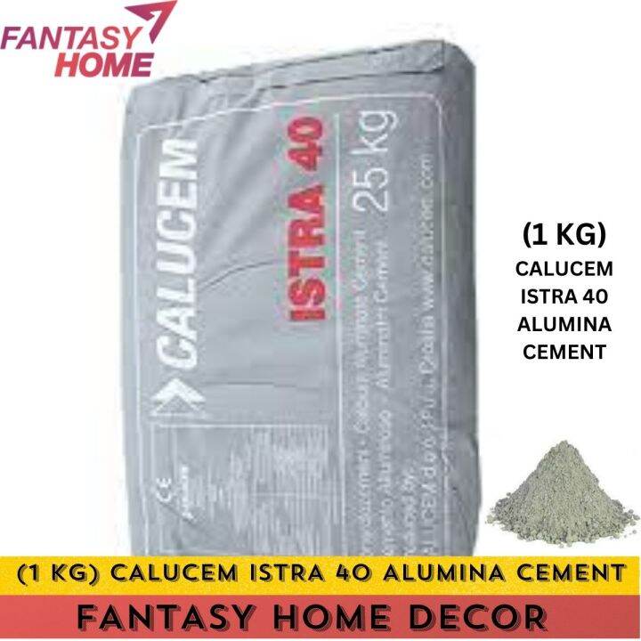 (1KG) CALUCEM ISTRA 40 ALUMINA CEMENT SIMEN TAHAN PANAS, FIRE CEMENT ...