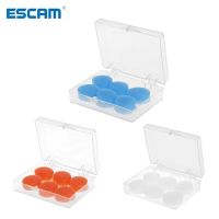 ESCAM 6PCS Earplugs Protective Ear Plugs Silicone Soft Waterproof Anti-noise Earbud Protector Swimming Showering Water Sports Accessories Accessories