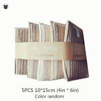 (Daily repurchase rag)   ครอบครัวหมี5ชิ้น10 × 15ซม. (4 × 6in) สองด้านไมโครไฟเบอร์ทำความสะอาดฟองน้ำนุ่มสำหรับห้องครัวผ้าล้างจานฟองน้ำกำจัดสิ่งสกปรกบนแผ่น