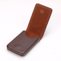 【CW】◊  Business Mens Card Holder Magnetic Attractive Leather Name