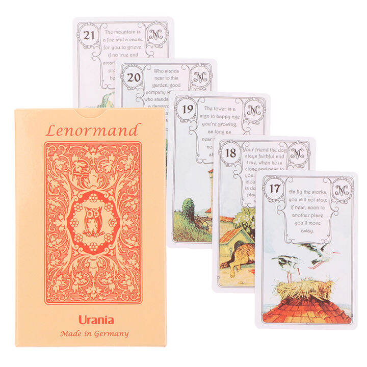 [The Gesh] Lenormand Urania Kartu Oracle Tarot Ramalan Dek Permainan ...