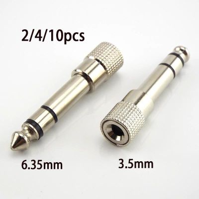 6.5mm 6.35mm 1/4 Male Plug to 3.5mm 1/8 Female Jack Stereo Connectors Headphone Speaker Audio Adapter Home Microphone