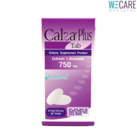 CalZa-Plus Tab แคลซ่า-พลัส แคลเซียม แอล-ทรีโอเนต 750 mg. + แร่ธาตุ แบบเม็ด 60 เม็ด [WEC]