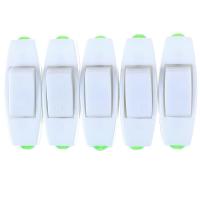 MUXI 5PCS Rocker Switch AC 110V 220V 6A ON/OFF Table Lamp Switch