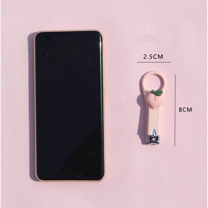 พร้อมส่ง-กรรไกรตัดเล็บ-กรรไกรตัดเล็บพกพา-ลายการ์ตูน-ผลไม้-ดอกไม้-น่ารัก