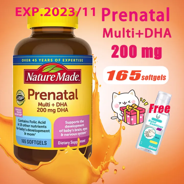 nature made Prenatal Multi+DHA 200mg 150 Softgels Lazada.co.th