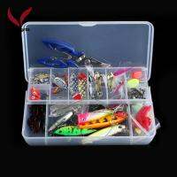 Fgvrgrt 101 Pcs ชุดเหยื่อล่อ SPINNER Crankbaits Minnow Popper Paillette ช้อนแข็งเหยื่อปลอมเบ็ดตกปลาชุดคีม