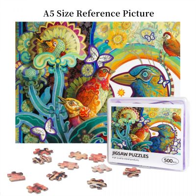 Basket Of Paradise Wooden Jigsaw Puzzle 500 Pieces Educational Toy Painting Art Decor Decompression toys 500pcs