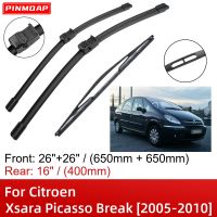 สำหรับ Citroen Xsara Picasso Break 2005-2010 26 "26" 16 "ด้านหน้าด้านหลังใบปัดน้ำฝนแปรงอุปกรณ์ตัด2007 2008 2009 2010