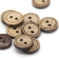 DIY Classic Coconut Wooden Buttons 2-holes for Clothing Accessories Scrapbooking Handmade Crafts Gifts Decorative Clips Pins Tacks