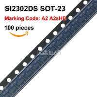 100Pcs SI2302DS SOT-23 SI2302 SOT23 SMD N-Channel MOSFET เครื่องหมายรหัส A2 A2sHB ใหม่เดิม