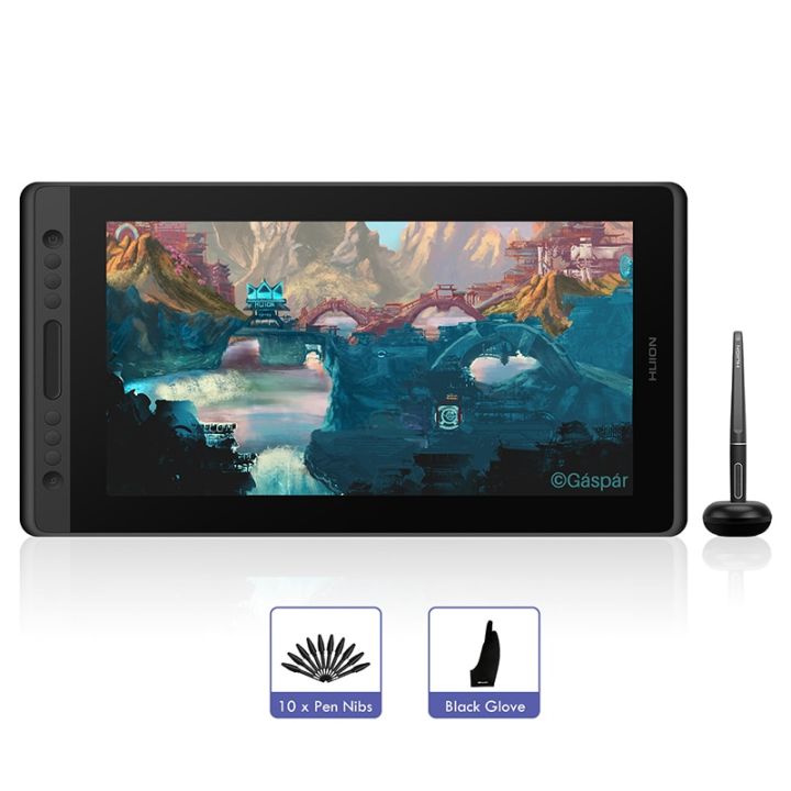 Huion Graphic Monitor Kamvas Pro 16 Drawing Tablet Screen 15.6 Inch