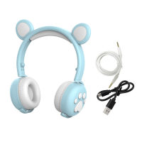 New NEW2022 Lighting Headphone Foldable Wireless Gaming Headset Over Ear Noise Cancelling Call Music LED Light Up USB