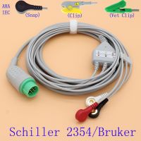 สายตะกั่วและสายตะกั่วอิเล็กโทรดสำหรับ2023 12P ECG EKG 2354,Brucher SM784/785,Aha/iec Snap/clip/vet Clip อุปกรณ์เสริม ECG