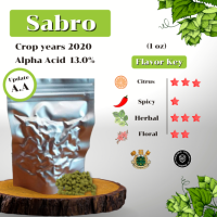 Sabro Hop(บรรจุด้วยระบบสูญญากาศ) (Crop year 2020) 1oz