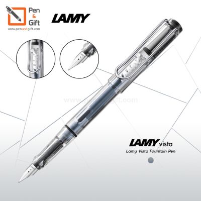 LAMY Vista Fountain Pen Nib F 0.5 mm, Nib M 0.7 mm - ปากกาหมึกซึม ลามี่ วิสต้า สีใส หัว F,M ของแท้ 100% (พร้อมกล่องและใบรับประกัน) [Penandgift]