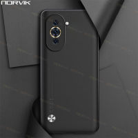 NORVIK เคสโทรศัพท์น่ารักหนังหรูสีดำสำหรับ Huawei Nova 11 11i 10 9 8 8i 7 Y91 Y71 Y90 Y70 P60 P60 Pro Honor X7A 90 70 50 X7 Magic 5 4 Pro SE Lite 4G 5G ปลอกอ่อนกันกระแทก n5-1ฝาครอบป้องกันสีลูกอม