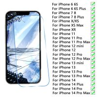 9D Protective Glass iPhone 14 13 12 11 Pro Max Screen Protector for iPhone 6 6S 7 8 Plus X XS Max XR mini Glass