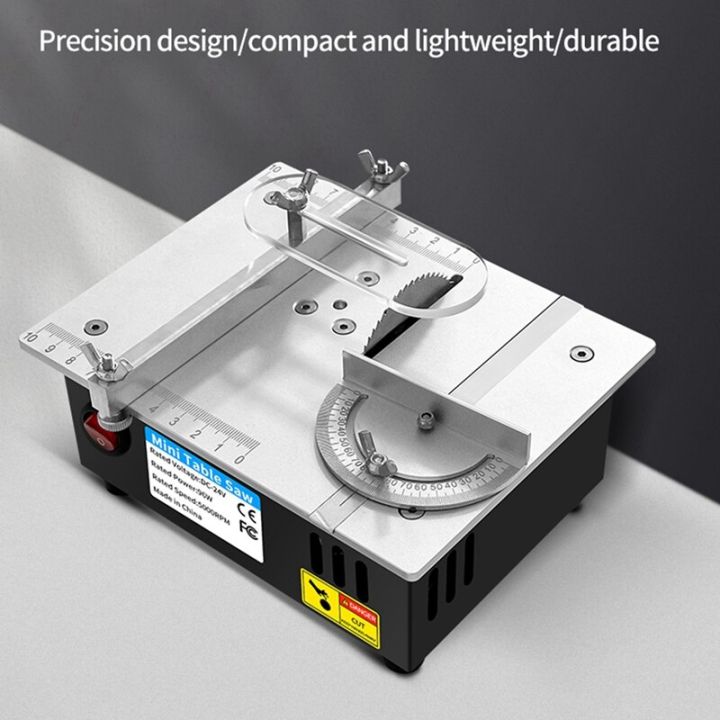 เลื่อยแท่นขนาดเล็กไฟฟ้าขนาดเล็กตั้งโต๊ะเลื่อยไฟฟ้าขนาดเล็กเครื่องกลึงไม้เครื่องมือตัดโมเดล-pcb-แบบ-diy-สำหรับใช้ในบ้าน