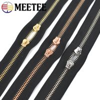 ✌■▲ 2/4Meters 3 5 Metal Zipper With Zippers Slider Garment Bag Backpack Jacket Decoration Zip Repair Kits DIY Sewing Accessories