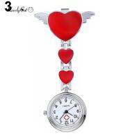 【lovelycat】Women Lady Love Heart Quartz Fob Nurse Watch