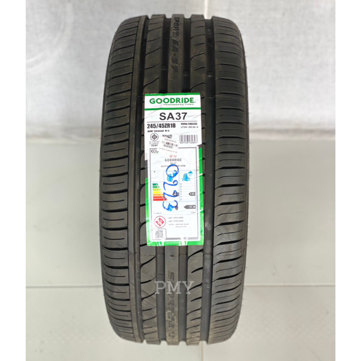 245-45r18-ยางรถยนต์-ยี่ห้อ-goodride-รุ่น-sa37-ล็อตผลิตใหม่ปี23-ราคาต่อ1เส้น-ยางสปอร์ตสมรรถนะสูง-พิเศษ-ส่งฟรี-รองรับบริการเก็บปลายทาง