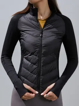 Down jacket clearance with thumb holes