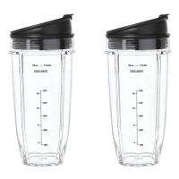 2X Blender Cup Replacement for Nutri Ninja Blender Cup, Blender Replacement Parts, Blender Parts (24 Oz/710 Ml)