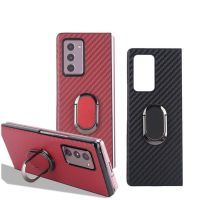 ◕☬☼ Phone Protective Shell Ultra-thin Carbon Fiber Phone Case With Bracket for Samsung Galaxy Z Fold 2 5G Phone Accessories