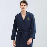 Wedding Party Customize Nama Date Women Men Bathrobe Kimono Dressing Gown Bride Groom Bridesmaid Robe