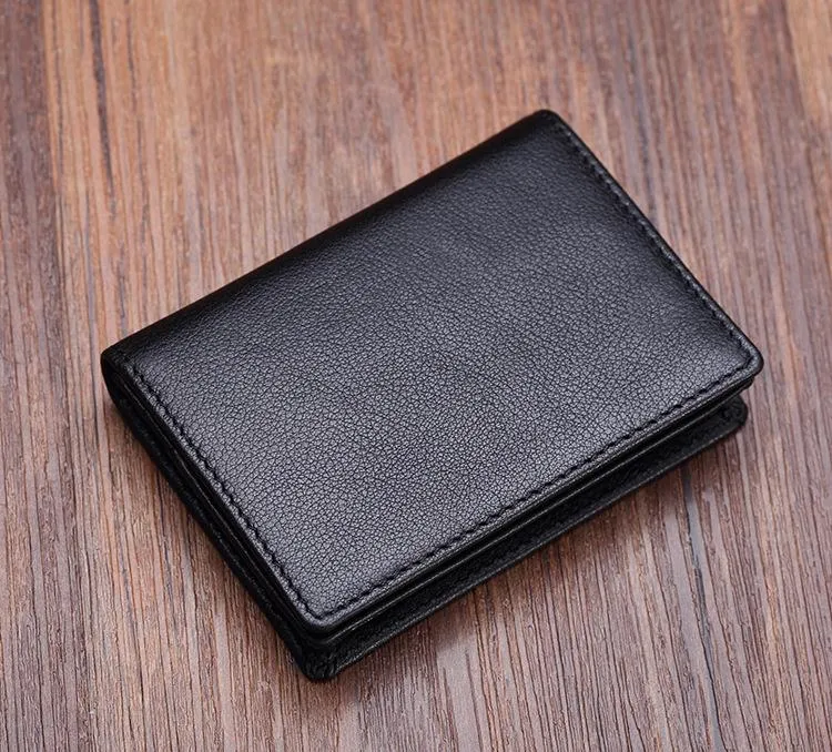 Luxury Fashion Genuine Leather card Wallets men credit card holders women  card&ID holder male organizer Business card holder